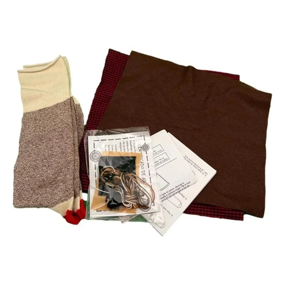 JayLynn Peejay 21 inch Sock Monkey Kit Complete New Craft Kit - Picture 4 of 4